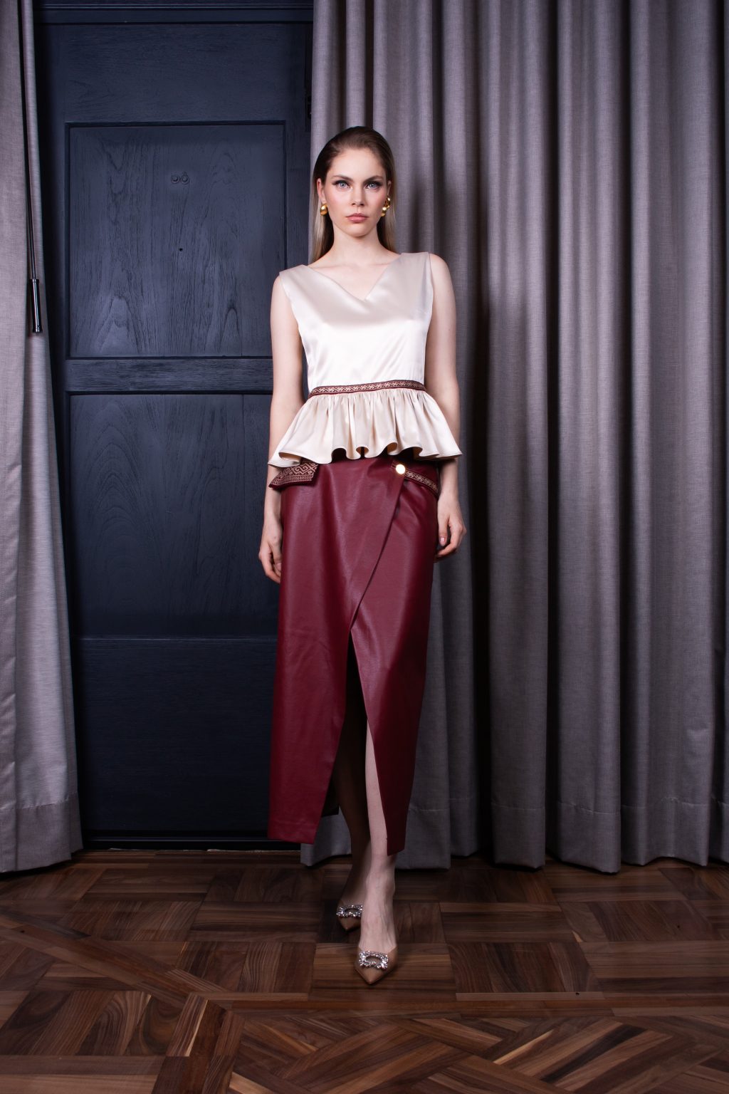 The Collection Sacred Back Satin Top