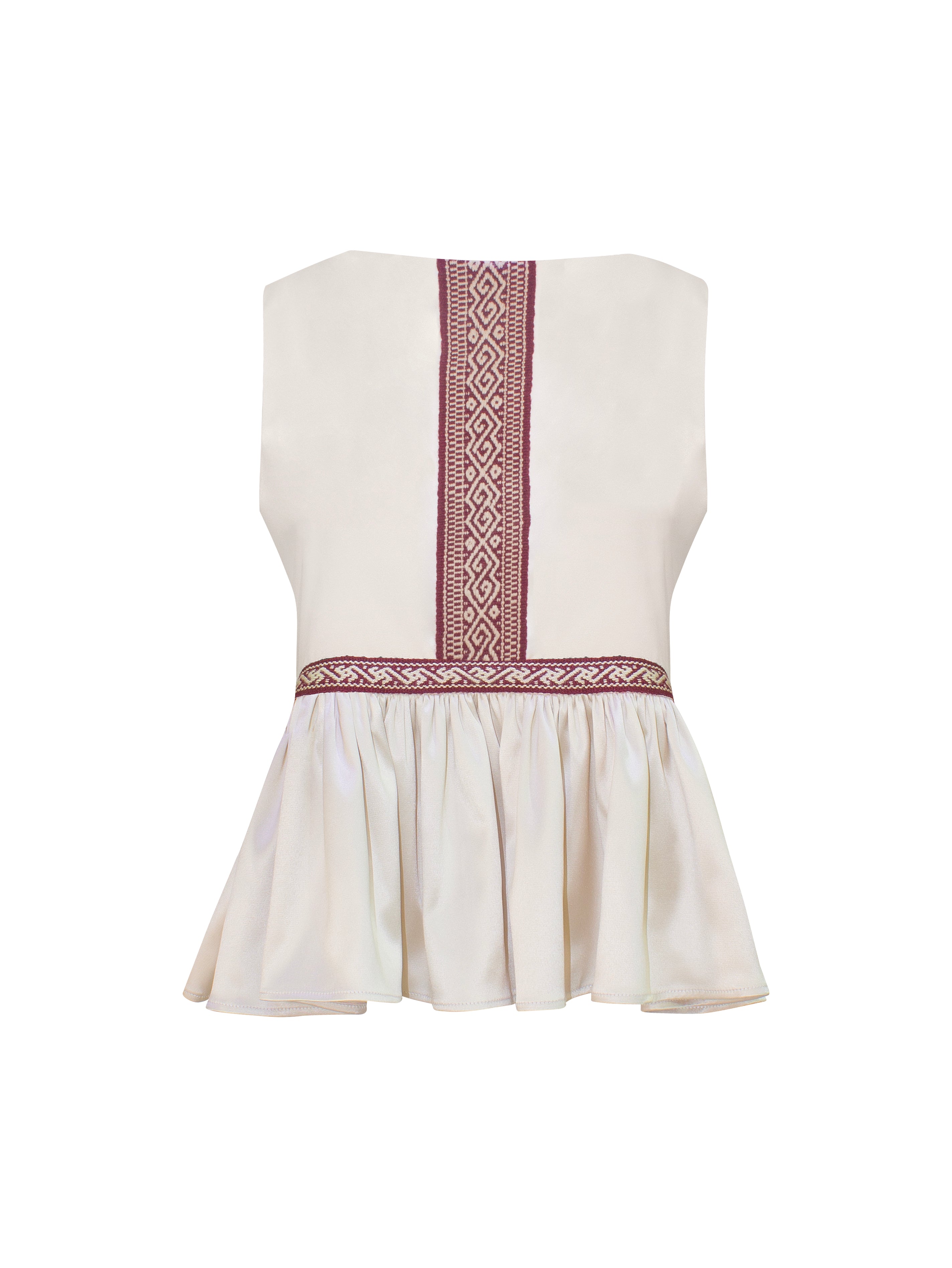 Sacred Back Satin Top MG 8381