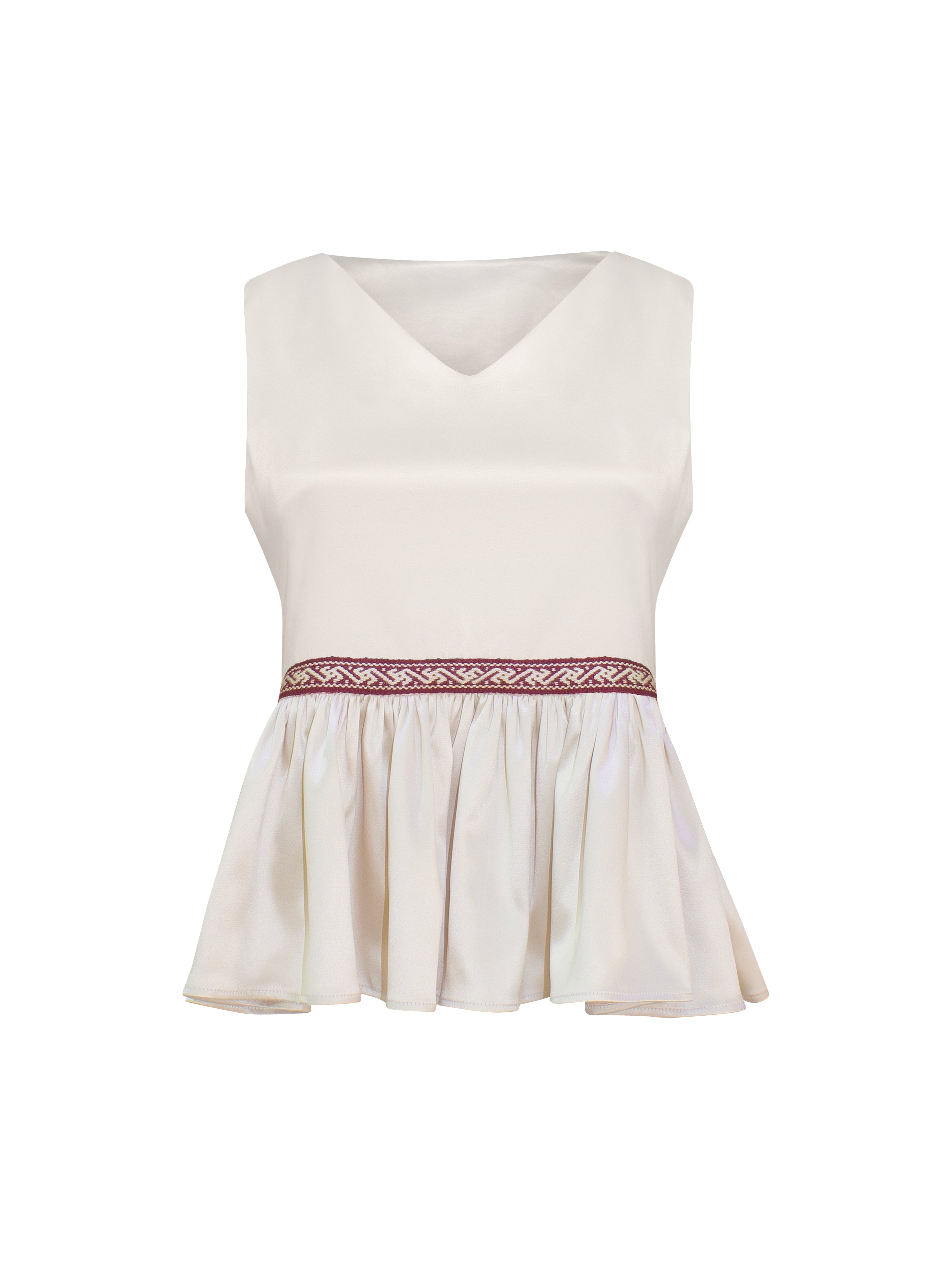 Sacred Back Satin Top MG 8382